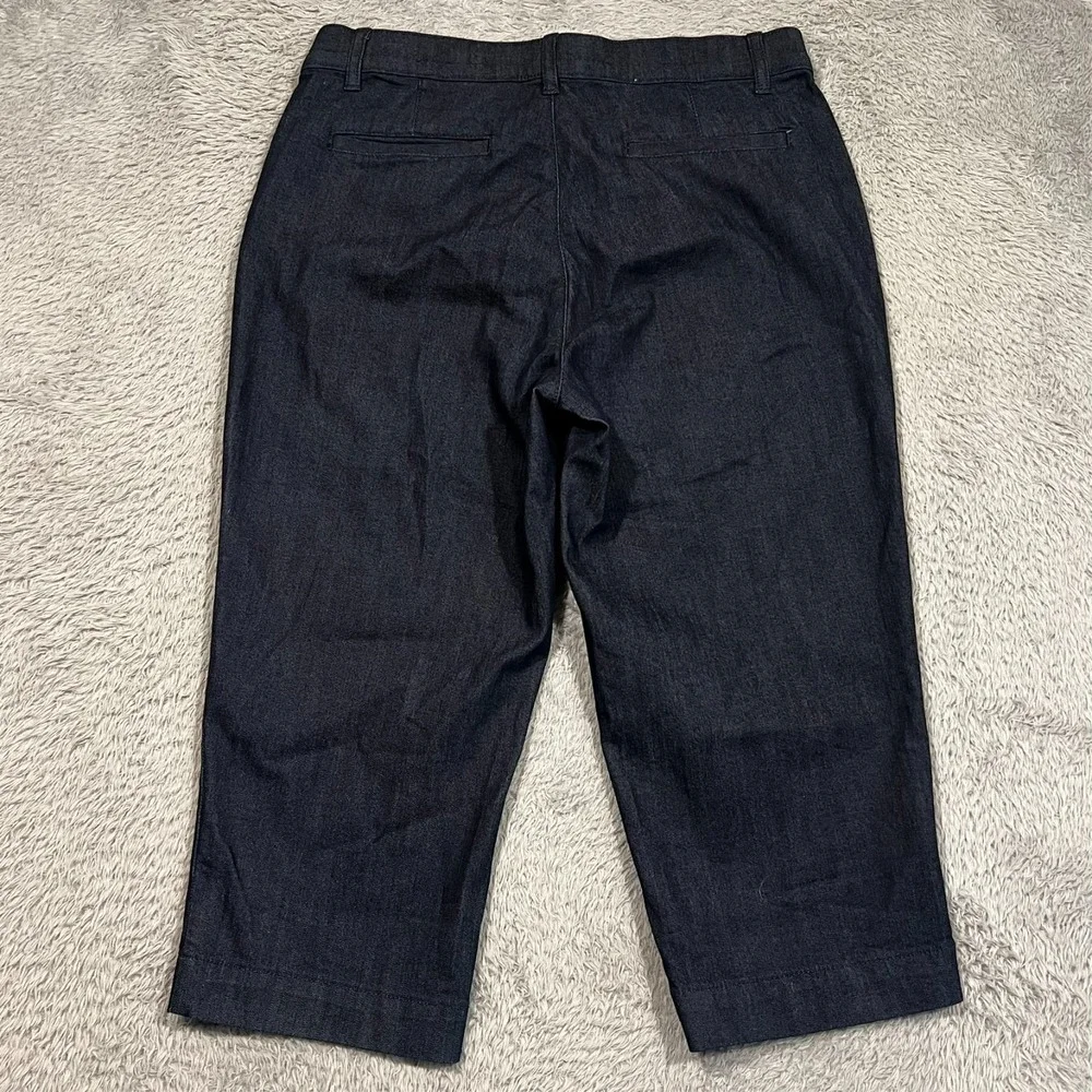 St John's Bay Capri Pants‎ Blue Casual Beach Women's 8 31x19
